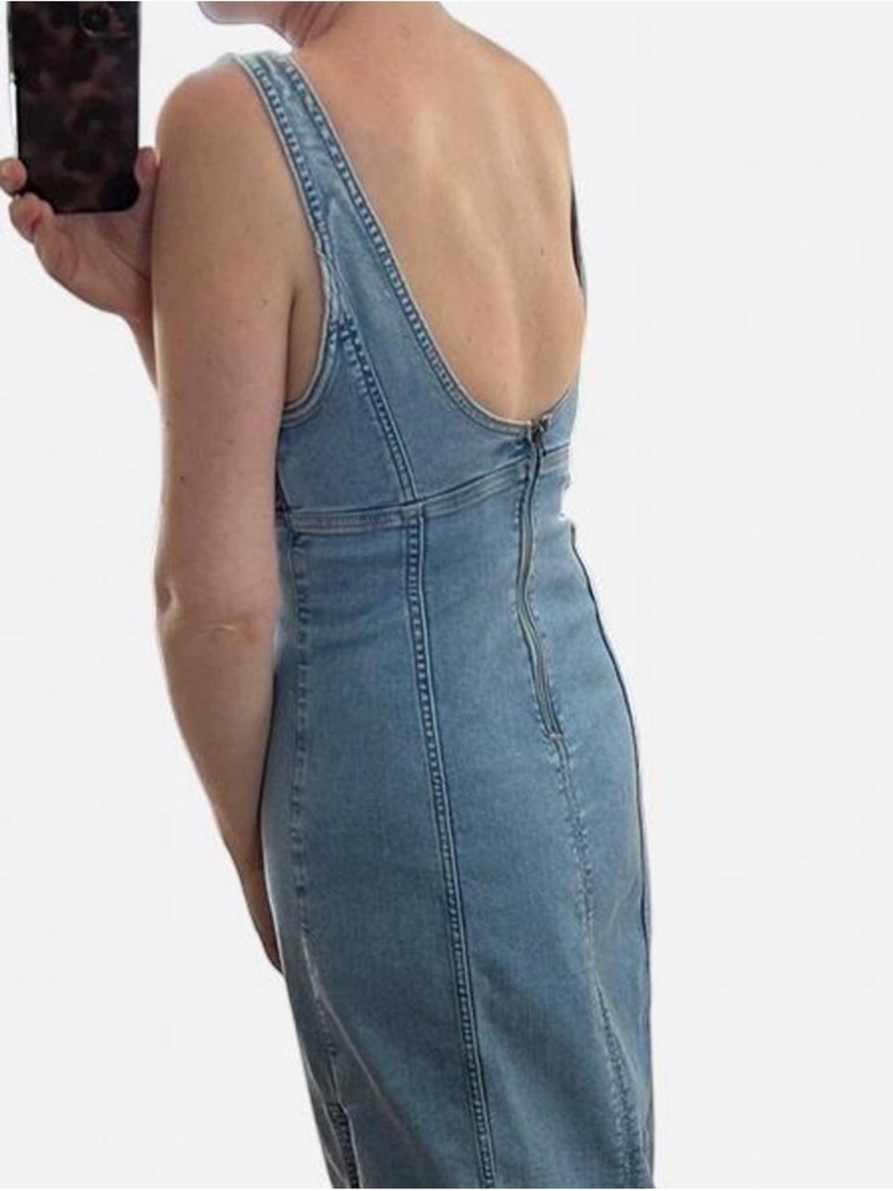 American Eagle Outfitters Light Blue Denim Dress size 6 - Picture 5 of 5